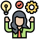 Picture of a girl with ideas